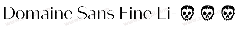 Domaine Sans Fine Li字体转换